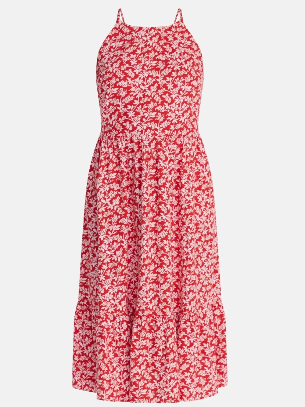 NWOT floral boho tiered midi dress size xl